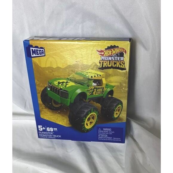 MEGA Construx‎ - Hot Wheels Monster Trucks Building Set - GUNKSTER MONSTER TRUCK - Picture 2 of 9